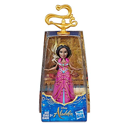 Disney Collectible Princess Jasmine Small Doll in Pink Dress Inspired by Disney's Aladdin Live-Action Movie, Toy for Kids Ages 3 & Up, 3.5"