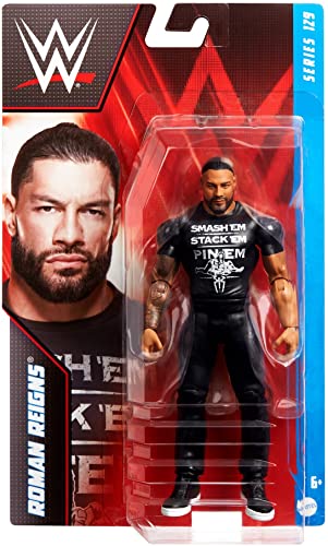 WWE Basic Roman Reigns Action Figure, Posable 6-inch Collectible for Ages 6 Years Old & Up