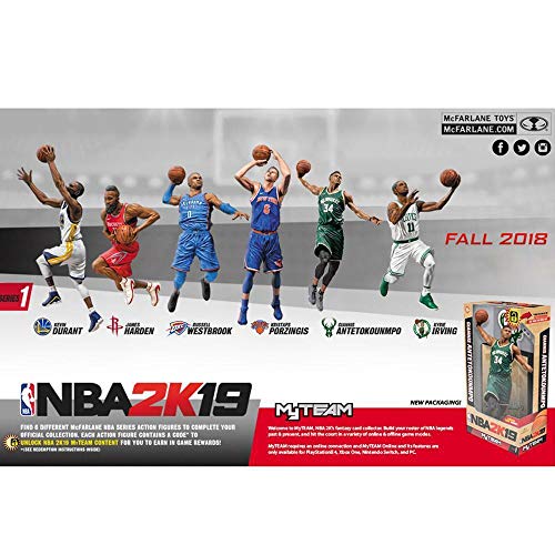 McFarlane Toys NBA 2K19 Series 1 Kyrie Irving Action Figure