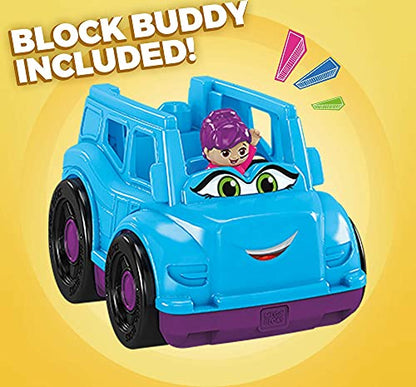 Mega Bloks First Builders Tina Tour Bus with Big Building Blocks, Building Toys for Toddlers (6 Pieces)