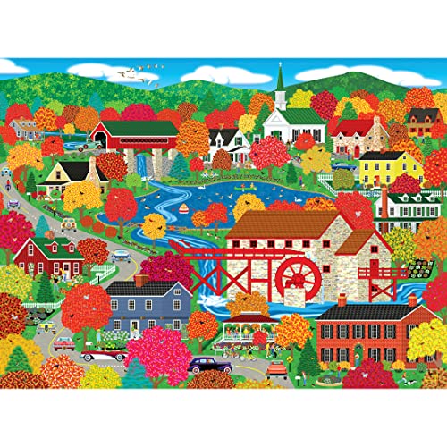 RoseArt Home Country Jigsaw Puzzle 1000pc Old Mill Pond