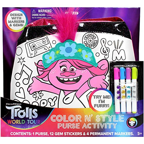 Trolls Color N Style Purse, Multicolor