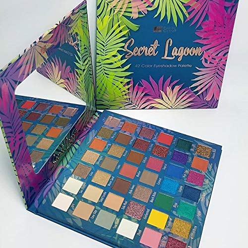 Feel Foxy Malibu Glitz Secret Lagoon 42 Color Eyeshadow Palette 6 Piece Display
