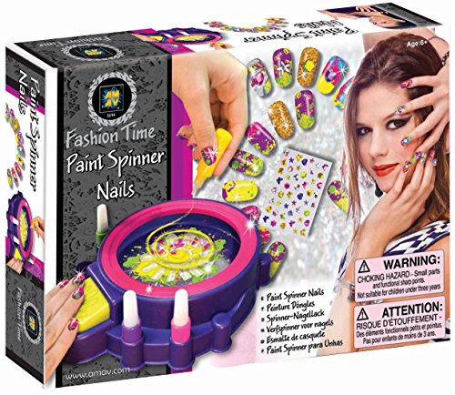 AMAV Toys Fashion Time - Paint Spinner Nails Multi Color Craft Kit