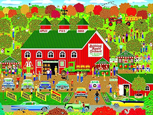 Home Country 1000 Piece Jigsaw Puzzle - Bobbing Apple Orchard Farm