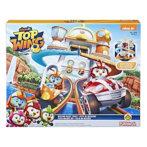 Hasbro Top Wing Mission Ready Track Playset, Includes Ramp Jump & Double Vehicle Launcher for Top Wing Vehicles, Toy for Kids Ages 3 to 5, Model Number: E5277