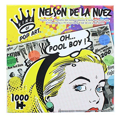 The Canadian Group King of Pop Art - Nelson De La Nuez - Oh... Pool Boy! - 1000 Piece Puzzle