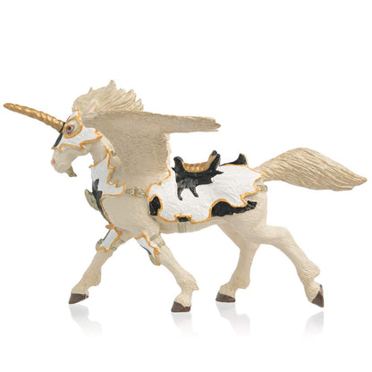 Papo Black and White Unicorn Pegasus Playset