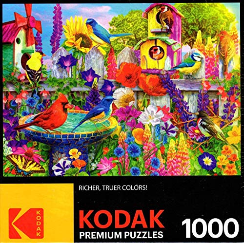 Kodak 1000 Piece Jigsaw Puzzle - Bird Bath Garden