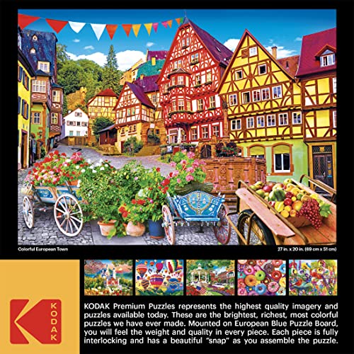 Kodak Premium Puzzle 1000 EUROP, Colorful European Town