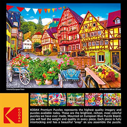 Kodak Premium Puzzle 1000 EUROP, Colorful European Town