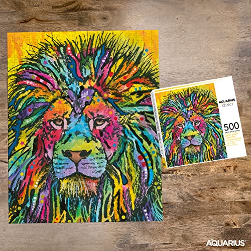 AQUARIUS Dean Russo Lion Jigsaw Puzzle (500 Piece Jigsaw Puzzle) - Glare Free - Precision Fit - Officially Licensed Dean Russo Merchandise & Collectibles - 14 x 19 Inches