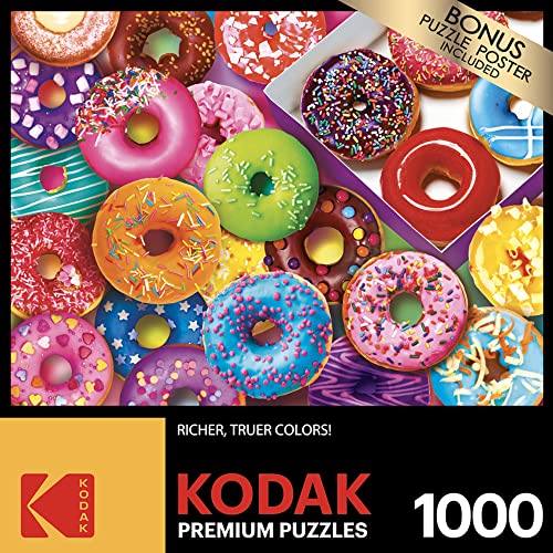 Kodak 1,000 Piece Jigsaw Puzzle, I Love Donuts, 20" x 27"