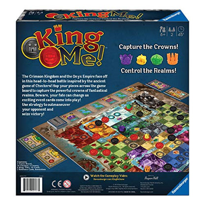 Ravensburger King Me Strategy Board Game Ages 8 & Up - A Fantastical Take On Classic Checkers