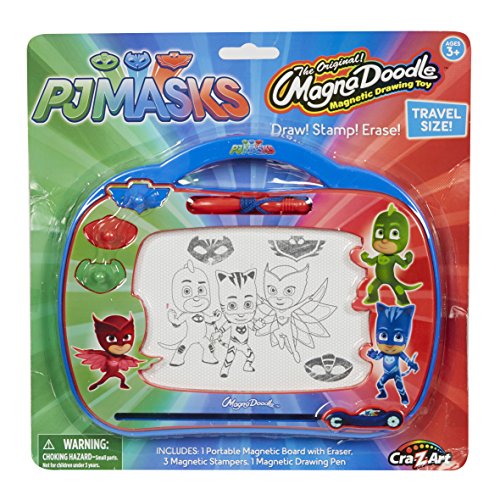 Cra-Z-Art PJ Masks Travel Magnadoodle Toy, Red, Blue, Green