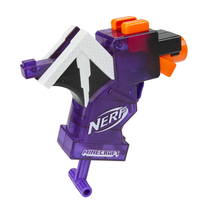 NERF MicroShots Minecraft Ender Dragon Mini Blaster, Minecraft Dragon Mob Design, Includes 2 Official Elite Darts, Priming Handle