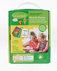 Fundanoodle Muscle Movers Lower Case Letters Activity Kit, Ages 5-6/K to First Grade (15282)