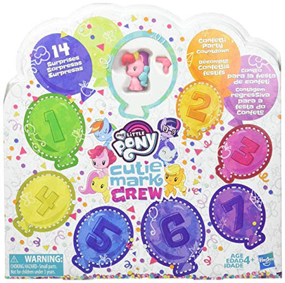 My Little Pony Toy Cutie Mark Crew Confetti Party Countdown Collectible 8 Pack with 14 Surprises