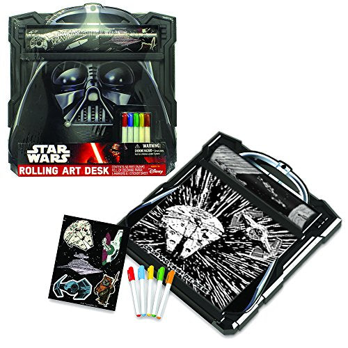 STAR WARS Darth Vader Rolling Art Desk Play Set