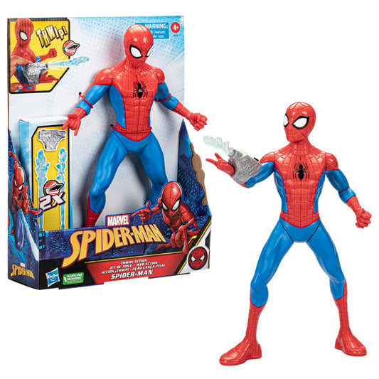 Spider-Man Marvel Thwip Action Figure, 13-Inch-Scale Action Figure, Super Hero Toys for Kids, Ages 5 and Up, Web Blaster Accessories Included