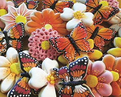 Springbok Puzzles - Butterfly Cookies - 1000 Piece Jigsaw Puzzle - Large 30 Inches by 24 Inches Puzzle - Made in USA - Unique Cut Interlocking Pieces