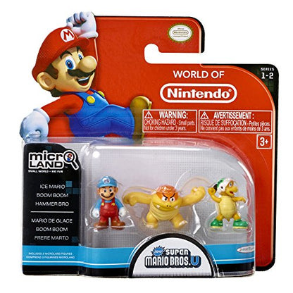 NINTENDO Mario Bros U Micro Figure (3-Pack : Ice Mario/Boom Boom/Hammer Bros)