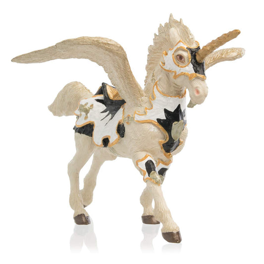 Papo Black and White Unicorn Pegasus Playset