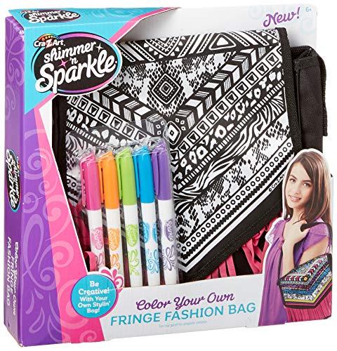 Cra-Z-Art Shimmer and Sparkle Color Craze Fringe Messenger Bag