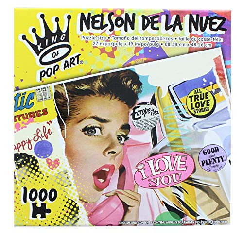 The Canadian Group King of Pop Art - Nelson De La Nuez - I Love You - 1000 Piece Puzzle