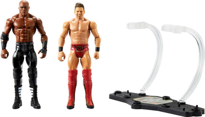 Mattel Bobby Lashley vs The Miz Championship Showdown 2-Pack 6-inch Action Figures Friday Night Smackdown Battle Pack for Ages 6 Years Old & Up