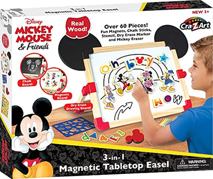 Disney Mickey and Friends 3 in 1 Magnetic Tabletop Easel