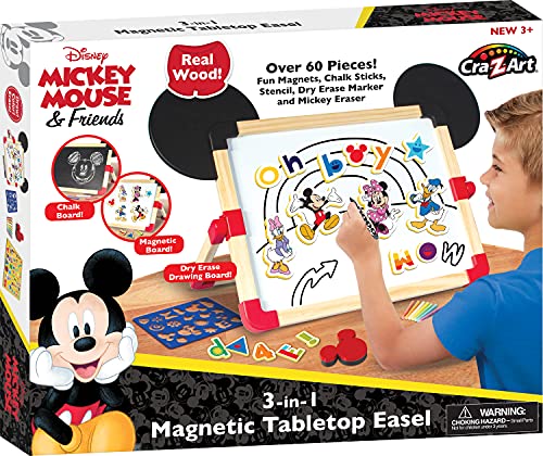 Disney Mickey and Friends 3 in 1 Magnetic Tabletop Easel