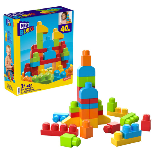 Mega Bloks Let's Build! Construction Toy for 1 Year Old and Up