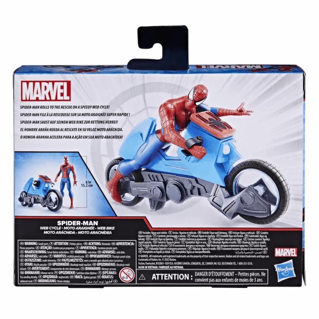 Marvel Spider-Man Web Cycle 5.75-inch Figure