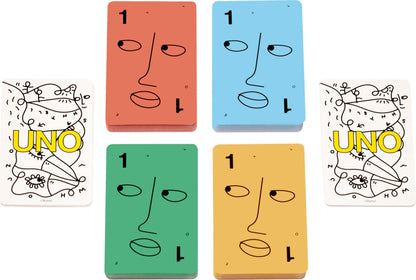 UNO Artiste Shantell Martin Card Game for Kids, Adults & Family Night, Collectible Deck Featuring Graphics & Art by Shantell Martin