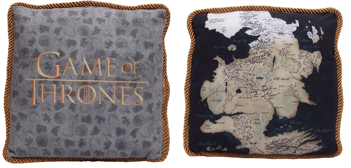 Factory Entertainment Game of Thrones Westeros Map Throw Pillow, North Map