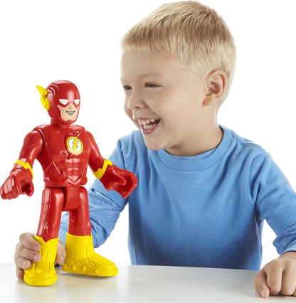 Fisher-Price Imaginext DC Super Friends Preschool Toys the Flash Xl 10-Inch Poseable Figure for Pretend Play Ages 3+ Years