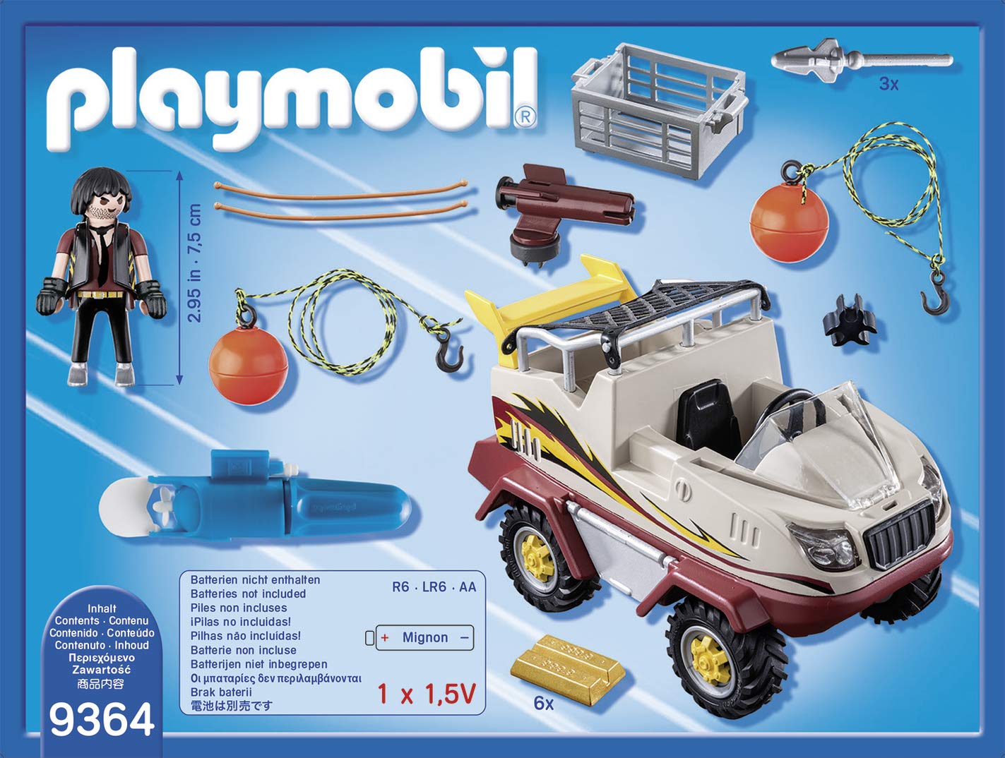 Playmobil Amphibious Truck, Multicolor