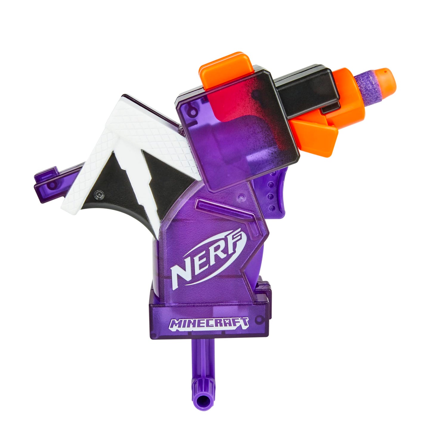 NERF MicroShots Minecraft Ender Dragon Mini Blaster, Minecraft Dragon Mob Design, Includes 2 Official Elite Darts, Priming Handle