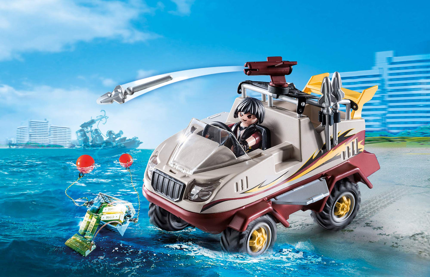 Playmobil Amphibious Truck, Multicolor