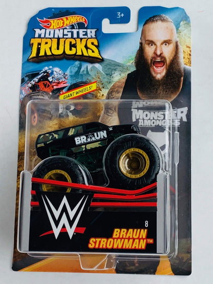 Hot Wheels Monster Trucks Braun Strowman 1:64 Scale Giant Wheels