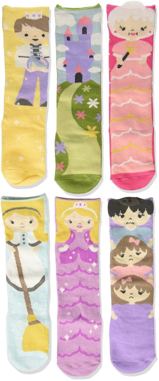 Cinderella Story Theme Girl's 18-36 Months Stretch Cotton Knee High Socks Gift Box Set of 3