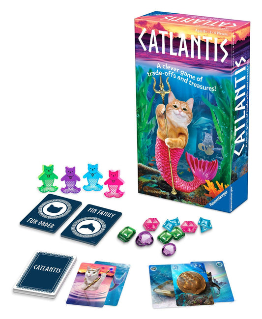 Ravensburger Catlantis The Purrfect Cat-Themed Card Game Ages 8 & Up (60001798)