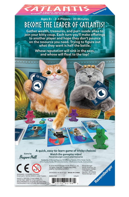 Ravensburger Catlantis The Purrfect Cat-Themed Card Game Ages 8 & Up (60001798)