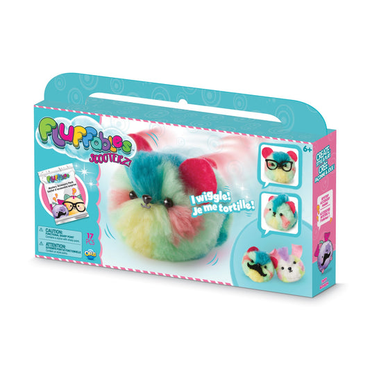 ORB The Factory Fluffables Taffy Motion Arts & Crafts, Green/Blue/Yellow/Pink, 11.75" x 2" x 6"