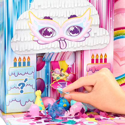 Mattel Cloudees Collectible Pets Birthday Ice Cream Party Set, Cloud-Themed Toys With Moldable Dough and Surprise Hidden Figures, Interactive Cloud Toy With Accessories, Toys For Kids 4 and Up